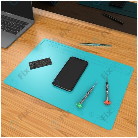 2UUL - Pad ESD antistatic din silicon rezistent la căldură - 40 x 28cm (albastru)