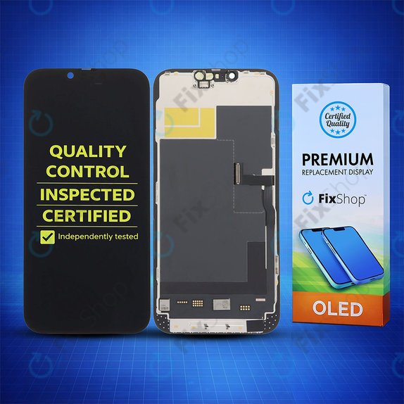 Ecran Soft OLED pentru iPhone 13 Pro Max, Sticlă tactilă cu ramă, DIAGNOSTIC