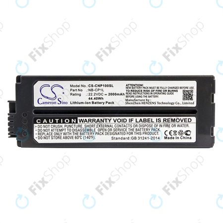 Baterie pentru Canon Selphy CP, 2000mAh, Li-Ion, 22.2V, NB-CP1L, HQ