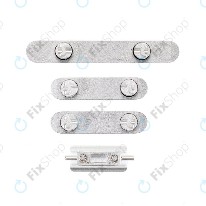 Apple iPhone XS - Set Butoane Volum + Pornire + Modul Silen?ios (Silver)