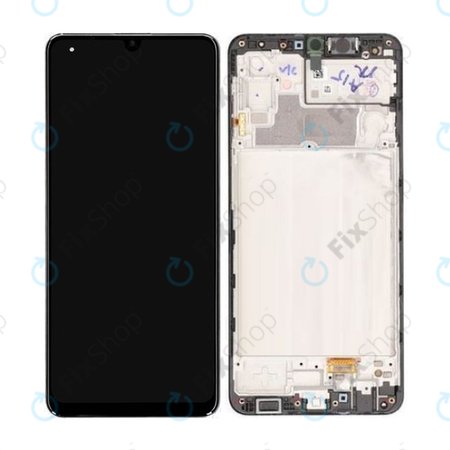 Samsung Galaxy M32 M325F - Ecran LCD + Sticlă Tactilă + Ramă (Black) - GH82-25981A, GH82-26193A Genuine Service Pack