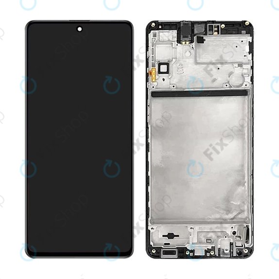 Samsung Galaxy M51 M515F - Ecran LCD + Sticlă Tactilă + Ramă (Celestial Black) TFT