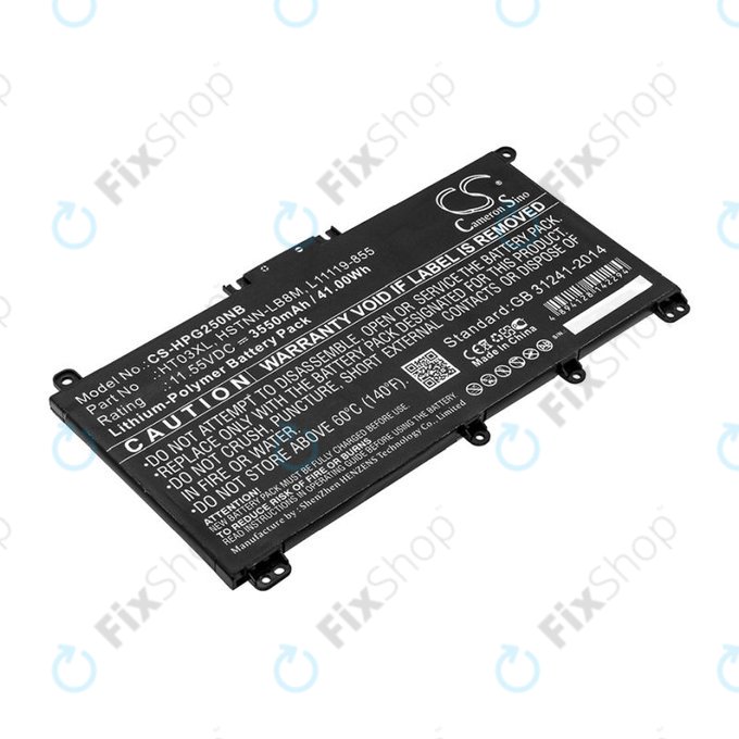 Baterie pentru HP Pavilion 14, 15, 17, 3550mAh, Li-Pol, 11.55V, HT03XL, HQ