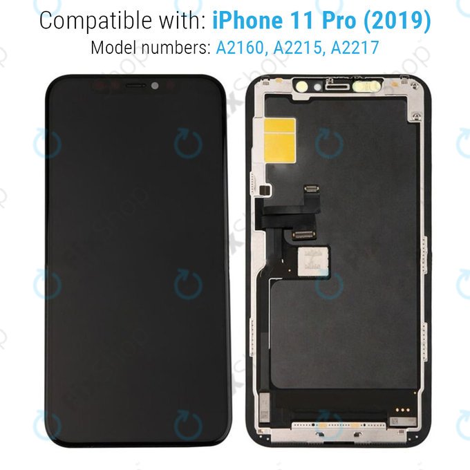 Apple iPhone 11 Pro - Ecran LCD + Sticlă Tactilă + Ramă Hard OLED FixPremium