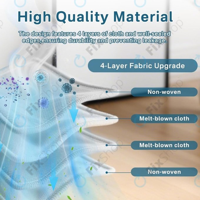 Ecovacs Deebot T30c, T50-series, T80-series, X8-series, X9 Pro-series - Sac de praf