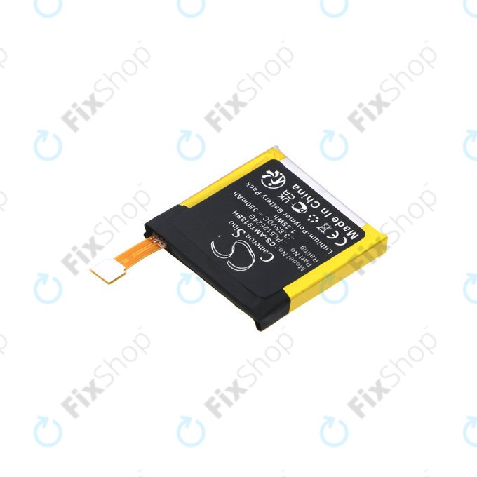 Baterie pentru Amazfit A1801, A1808, A1918, T-Rex Verge Lite, 350mAh, Li-Pol, 3.85V, PL512524G, HQ