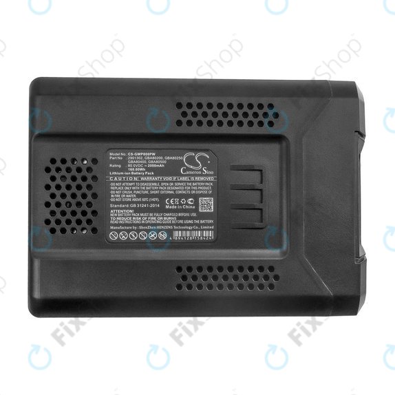 Baterie pentru Greenworks Pro 80V, Cramer 82V, Stiga Combi, Stiga Multiclip, 2000mAh, Li-Ion, 80V, 2901302, HQ