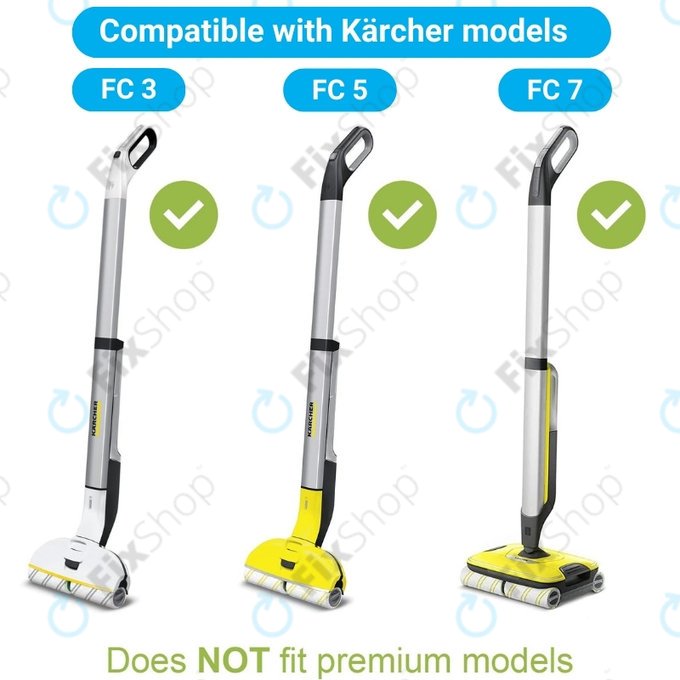 Kärcher FC 3, FC 5, FC 7 - Set de role pentru toate tipurile de suprafete (Galben)