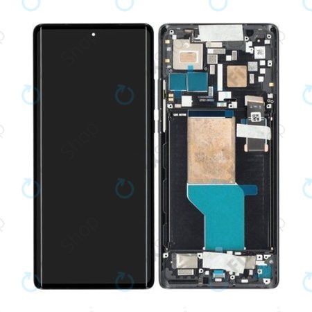 Motorola Edge 30 Ultra - Ecran LCD + Sticlă Tactilă + Ramă (Interstellar Black) - 5D68C21260 Genuine Service Pack