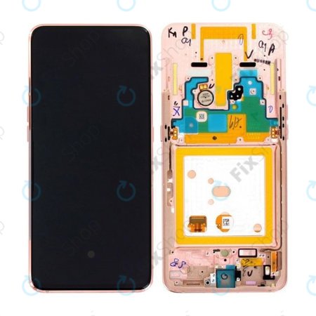 Samsung Galaxy A80 A805F - Ecran LCD + Sticlă Tactilă + Ramă (Angel Gold) - GH82-20348C, GH82-20368C, GH82-20390C Genuine Service Pack