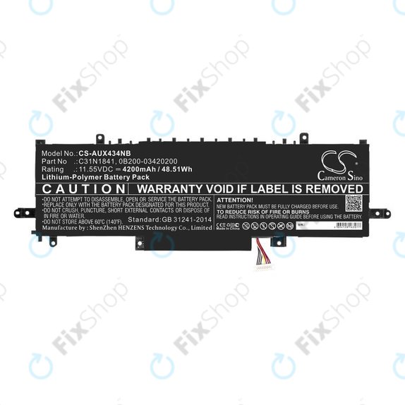 Baterie pentru Asus ZenBook 14, Flip 14, 4200mAh, Li-Pol, 11.55V, C31N1841, HQ