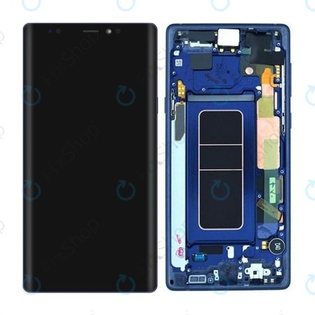 Samsung Galaxy Note 9 N960U - Ecran LCD + Sticlă Tactilă + Ramă (Ocean Blue) - GH97-22269B, GH97-23737B, GH97-22270B Genuine Service Pack
