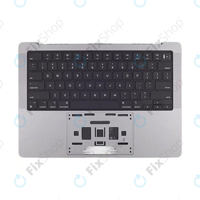 Ramă superioară tastatură pentru MacBook Pro 14", A2442 (2021), A2779 (2023), cu tastatură US și baterie, Space Gray, 661-21972, Genuine Apple