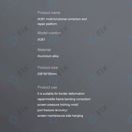 iFixes iX361 - platformă multifuncțională pentru îndreptarea ramelor