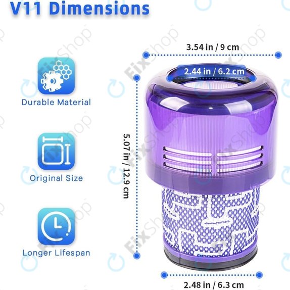 Filtru de praf, 2 buc. pentru Dyson V11, V15