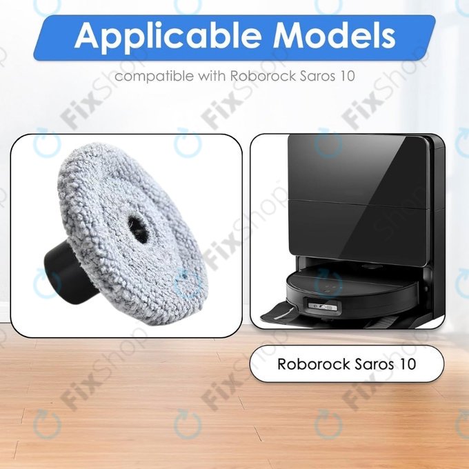 Lavetă laterală pentru mop, 2 buc. pentru Xiaomi Roborock Saros 10