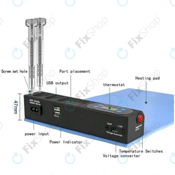 Wylie WI-1805 - Plită de Încălzire - Separator de Ecran LCD
