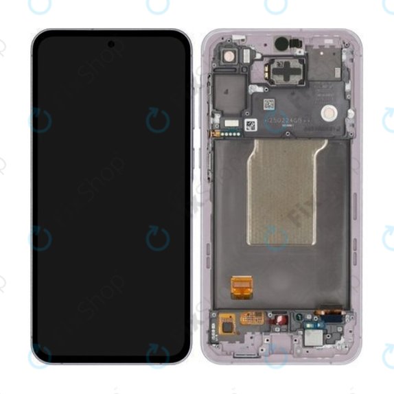 Samsung Galaxy A55 A556B - Ecran LCD + Sticlă Tactilă + Ramă (Awesome Lilac) - GH82-34305C Genuine Service Pack