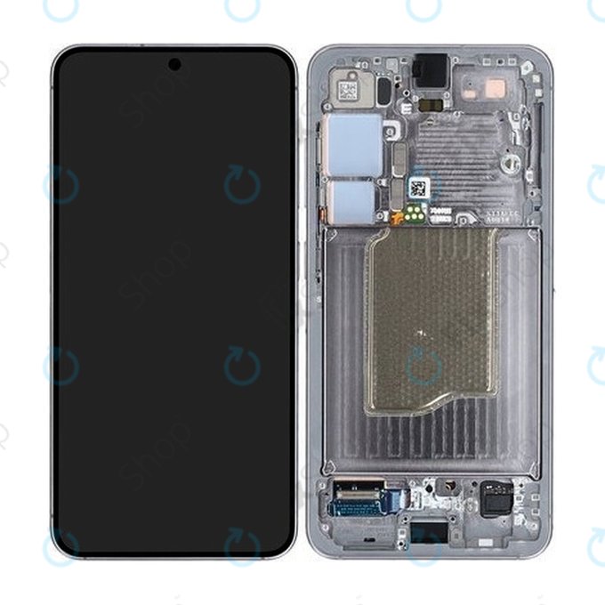 Samsung Galaxy S25 - Ecran LCD + Sticlă Tactilă + Ramă (Silver Shadow) OLED