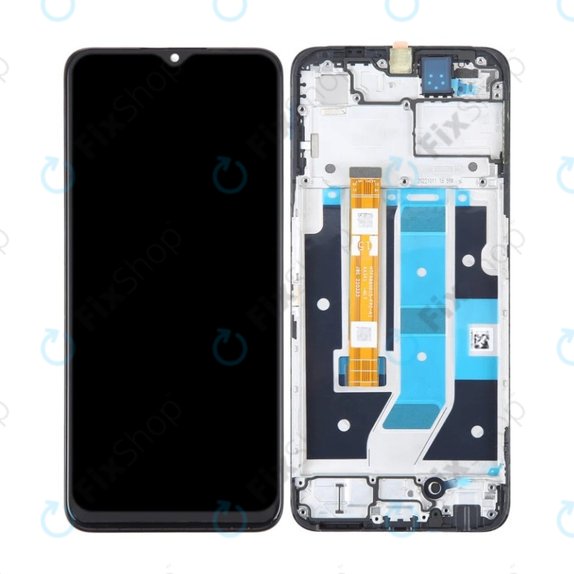 Oppo A78 4G CPH2565 - Ecran LCD + Sticlă Tactilă + Ramă (Mist Black) OLED