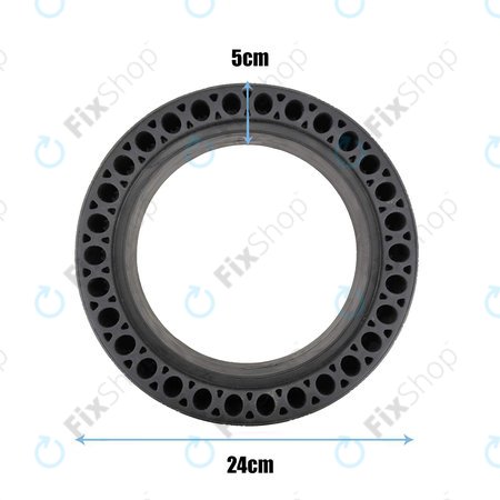 Xiaomi Mi Electric Scooter 1S, 2 M365, Essential, Pro, Pro 2 - Anvelopă Durabilă Completă Tubeless (Tip 2) (Black)