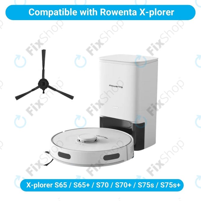 Perie laterală, 2 buc. pentru Rowenta X-plorer S65, S65+, S70, S70+, S75s, S75s+