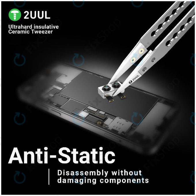 Pensetă de precizie, izolată ceramic, 2UUL TW31