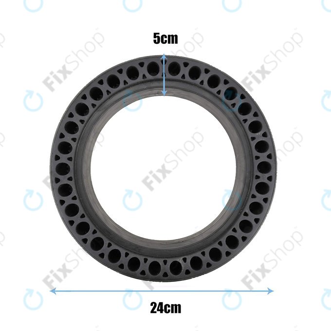 Xiaomi Mi Electric Scooter 1S, 2 M365, Essential, Pro, Pro 2 - Anvelopă Durabilă Completă Tubeless (Tip 2) (Black)