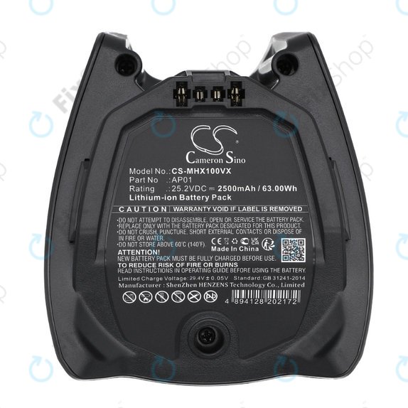 Miele HX-series - Baterie AP01 Li-Ion 25.2V 2500mAh HQ