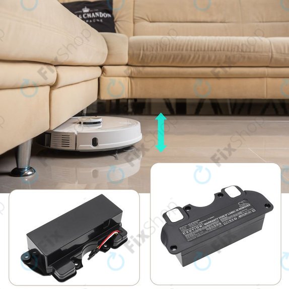 Baterie pentru ETA 4228 Navaggio Profi, 5200mAh, Li-Ion, 14.4V, 4228 00100, HQ