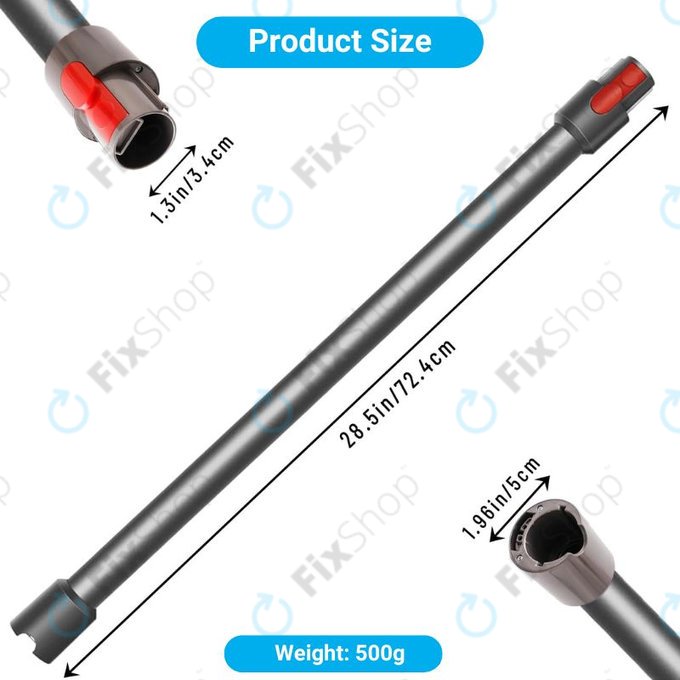 Dyson V-series, Outsize - Tija de aspirare (Argint)