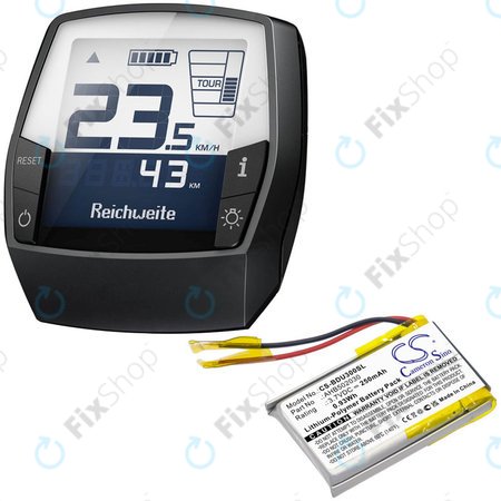 Baterie pentru Bosch Bdu3xx, Bosch Intuvia Display, 250mAh, Li-Pol, 3.7V, 502030, HQ