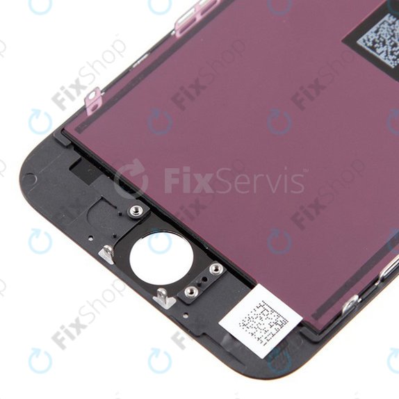 Ecran pentru iPhone 6, Black, Sticlă tactilă cu ramă, Refurbished