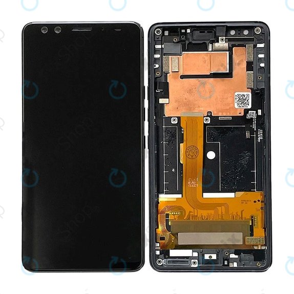 HTC U12 Plus - Ecran LCD + Sticlă Tactilă + Ramă (Black) OLED