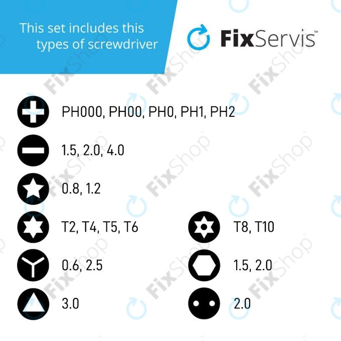 Nanch - Set portabil de Unelte pentru repararea dispozitivelor Apple 22in1