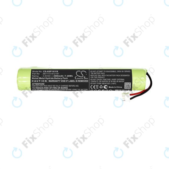 Baterie pentru Hurricane Spin Scrubber, Brush Cleaner Mop, 2000mAh, Ni-MH, 3.6V, 8877731412181, HQ