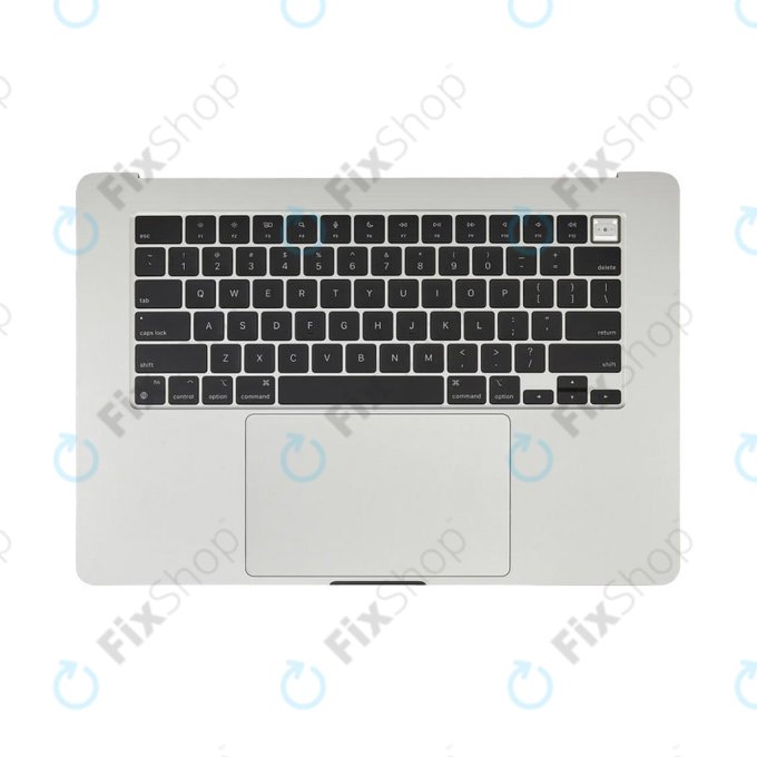Ramă superioară tastatură pentru MacBook Air 15", A3114 (2024), cu tastatură US și baterie, Silver, 661-40267, Genuine Apple
