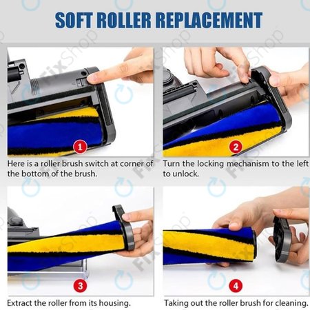 Dyson V12 - Duză de podea cu lumină verde LED