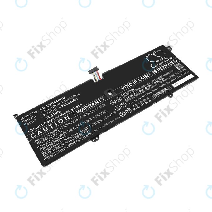 Baterie pentru Lenovo Yoga C940, 7650mAh, Li-Pol, 7.7V, L18C4PH0, HQ