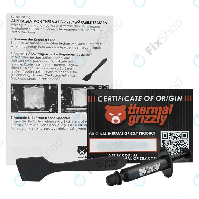 Pastă termoconductoare 1g, Thermal Grizzly Aeronaut
