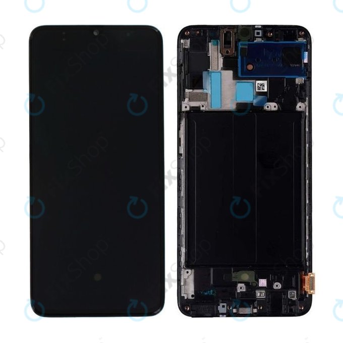 Samsung Galaxy A70 A705F - Ecran LCD + Sticlă Tactilă + Ramă (Black) - GH82-19747A, GH82-19787A Genuine Service Pack