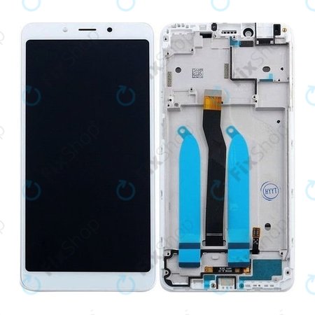 Xiaomi Redmi 6, Redmi 6A - Ecran LCD + Sticlă Tactilă + Ramă (White) TFT