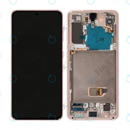 Samsung Galaxy S21 G991B - Ecran LCD + Sticlă Tactilă + Ramă (Phantom Violet) - GH82-24544B, GH82-24545B, GH82-27255B, GH82-27256B Genuine Service Pack