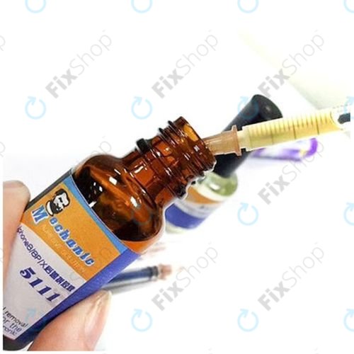 Mechanic 5111 - Remover de adezive pentru sticle spate pentru (iPhone 8 - 14 Pro Max) - 20ml