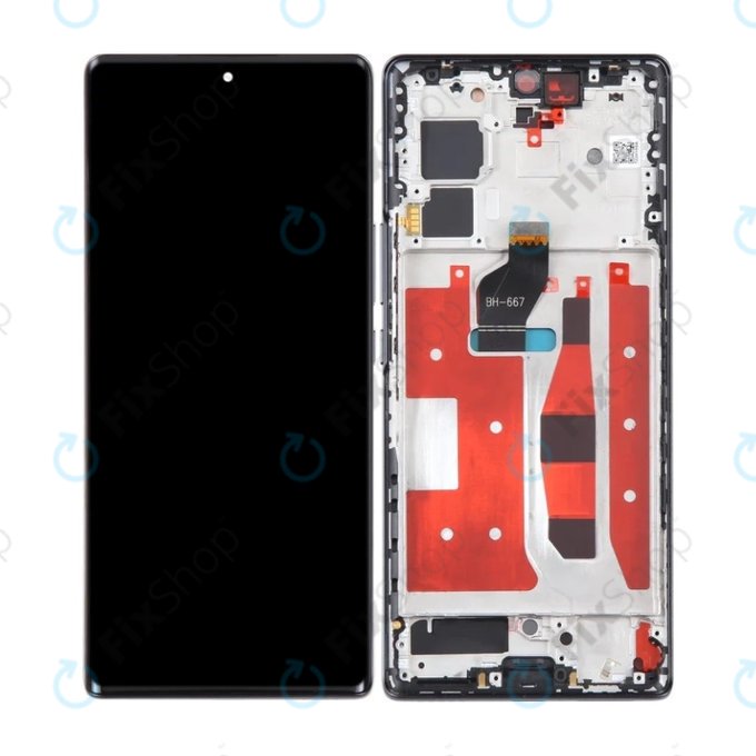 Honor 70 FNE-AN00 - Ecran LCD + Sticlă Tactilă + Ramă (Midnight Black) TFT