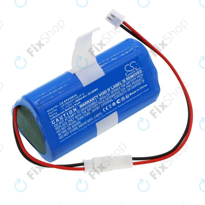 Baterie pentru Electropan Ilife V3S, 2600mAh, Li-Ion, 11.1V, UR18650ZT-3S1P-S, HQ