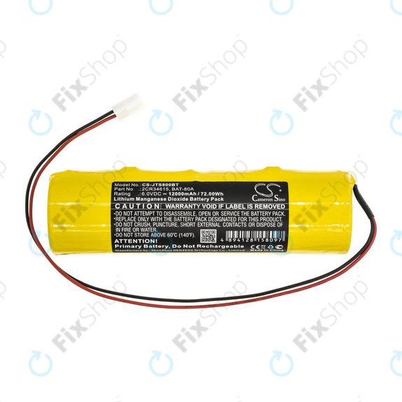 Baterie pentru Jablotron JA80A, 12000mAh, Li-MnO2, 6V, 2CR34615, HQ