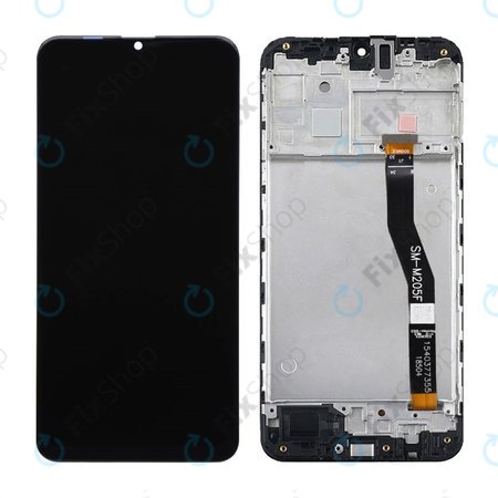 Samsung Galaxy M20 M205F - Ecran LCD + Sticlă Tactilă + Ramă (Black) TFT