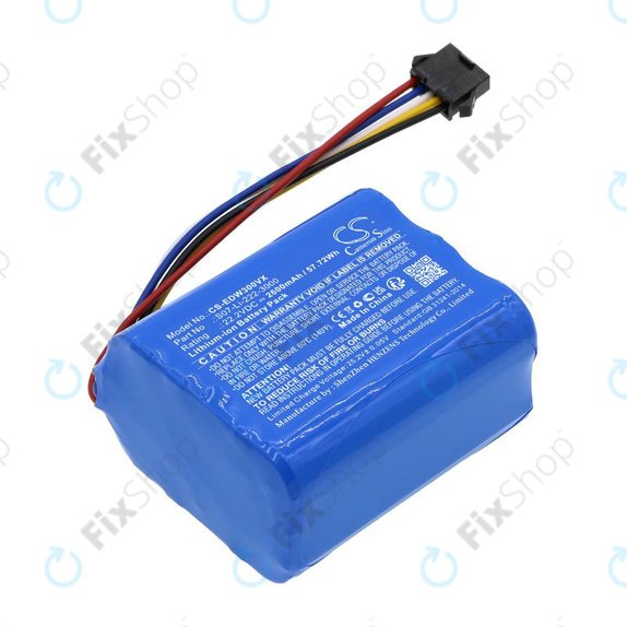 Baterie pentru Ecovacs Winbot X, WA30, WA50, 2600mAh, Li-Ion, 22.2V, S07-Li-222-3000, HQ