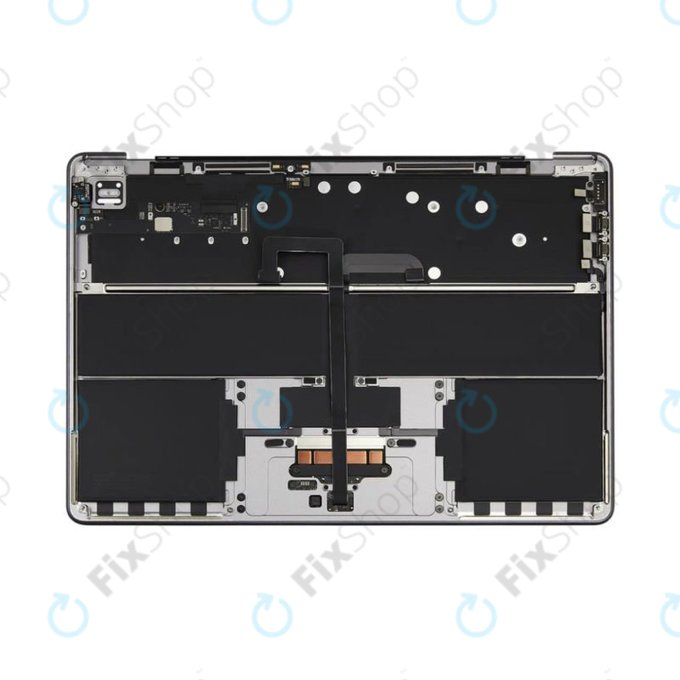 Ramă superioară tastatură pentru MacBook Air 13", A3113 (2024), cu tastatură US și baterie, Space Gray, 661-40227, Genuine Apple